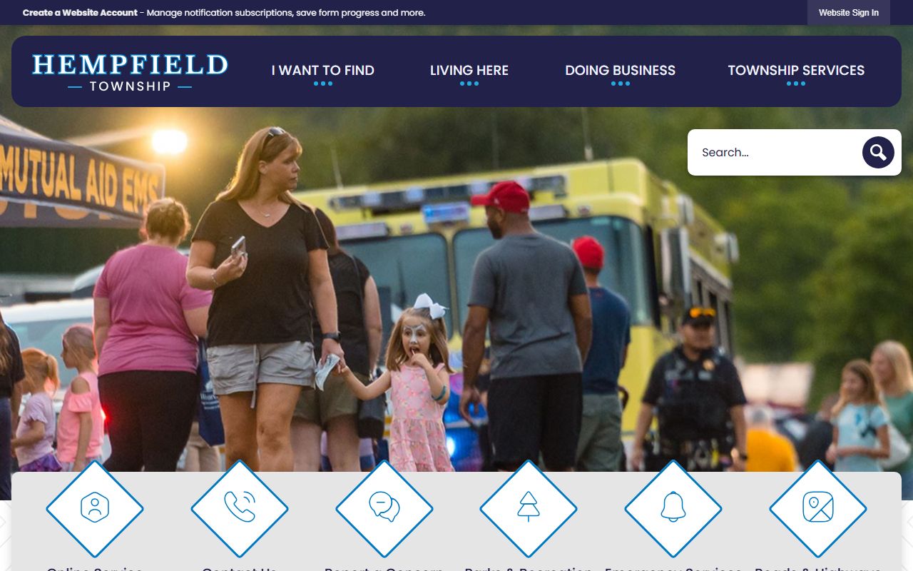 Hempfield Township website for Hempfield white pages