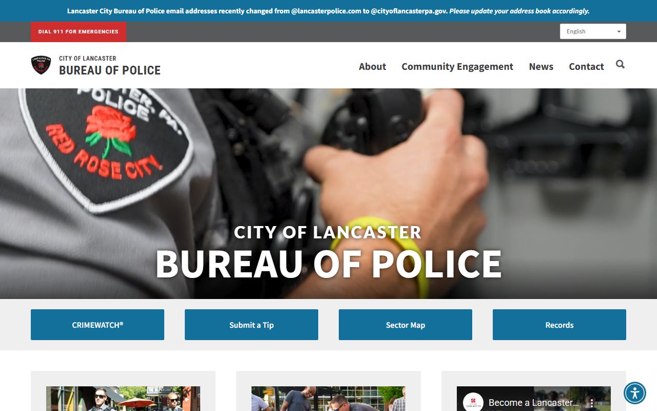 Lancaster Police Bureau for Lancaster White Pages
