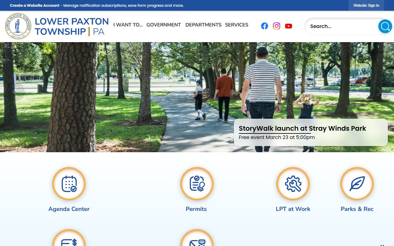 Lower Paxton Township website for white pages searches