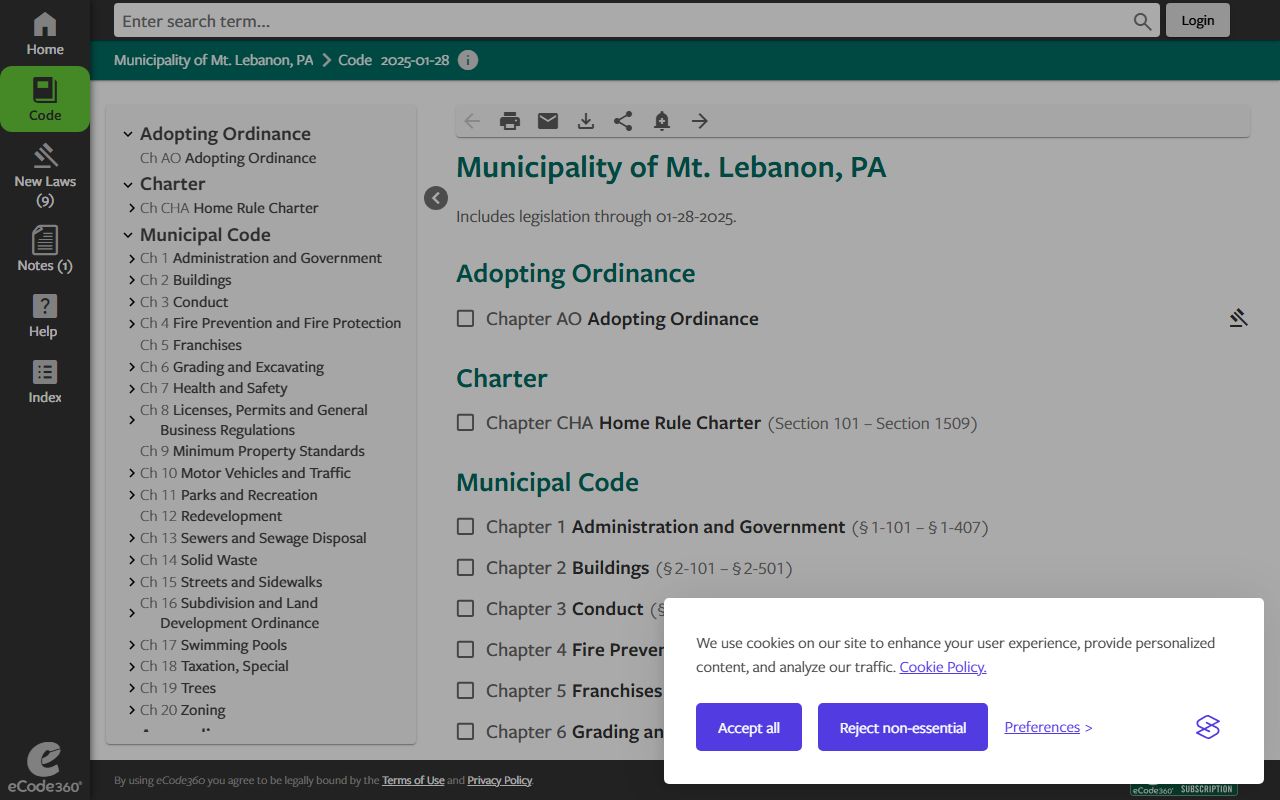 Mount Lebanon code enforcement for Mount Lebanon white pages