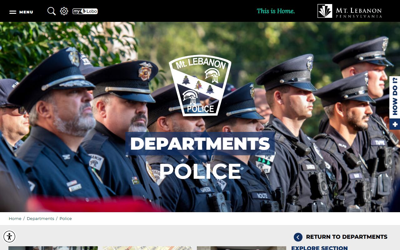 Mount Lebanon Police Department for Mount Lebanon white pages
