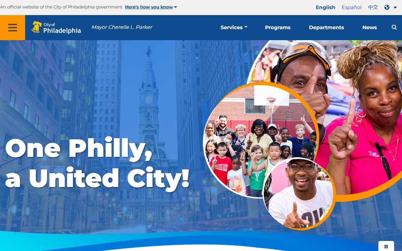 Philadelphia White Pages city website