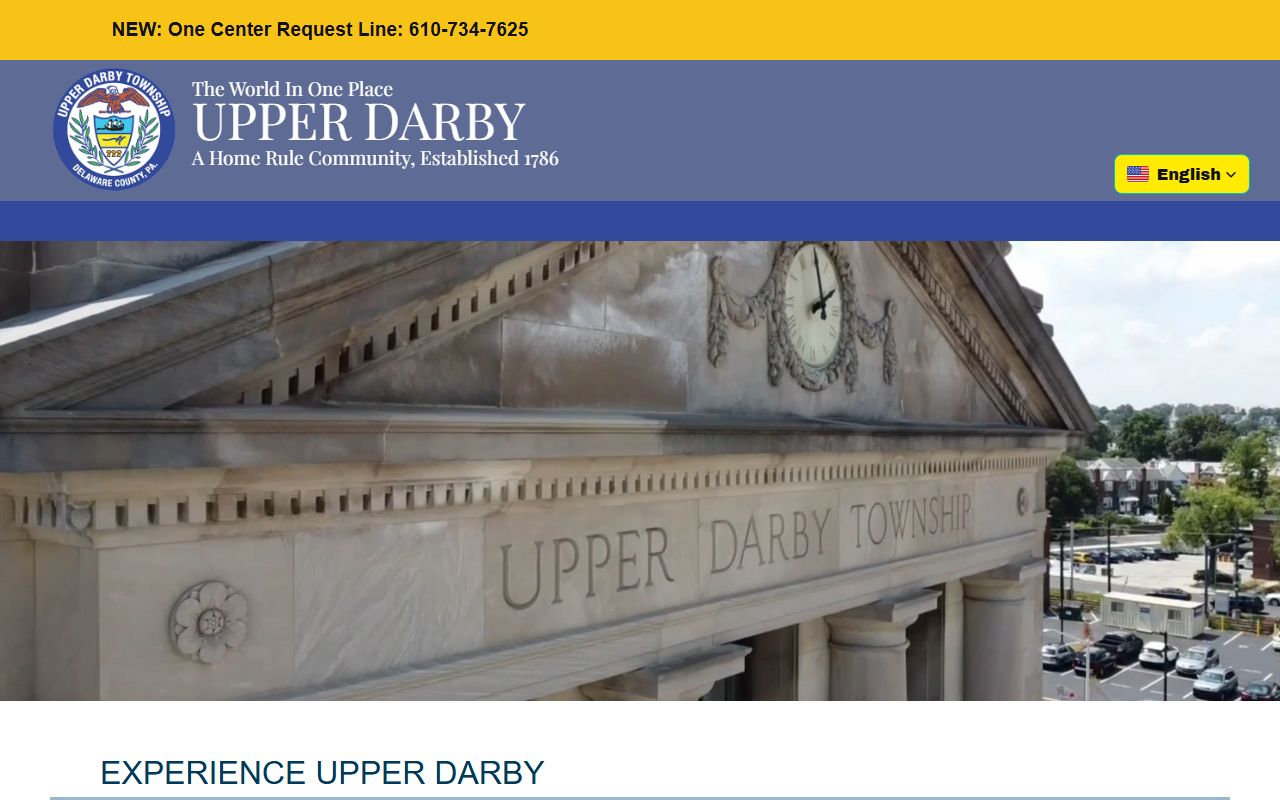 Upper Darby White Pages township website