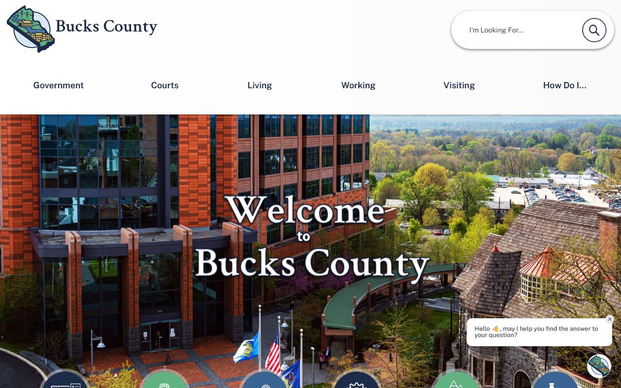 Bucks County official website for white pages lookups