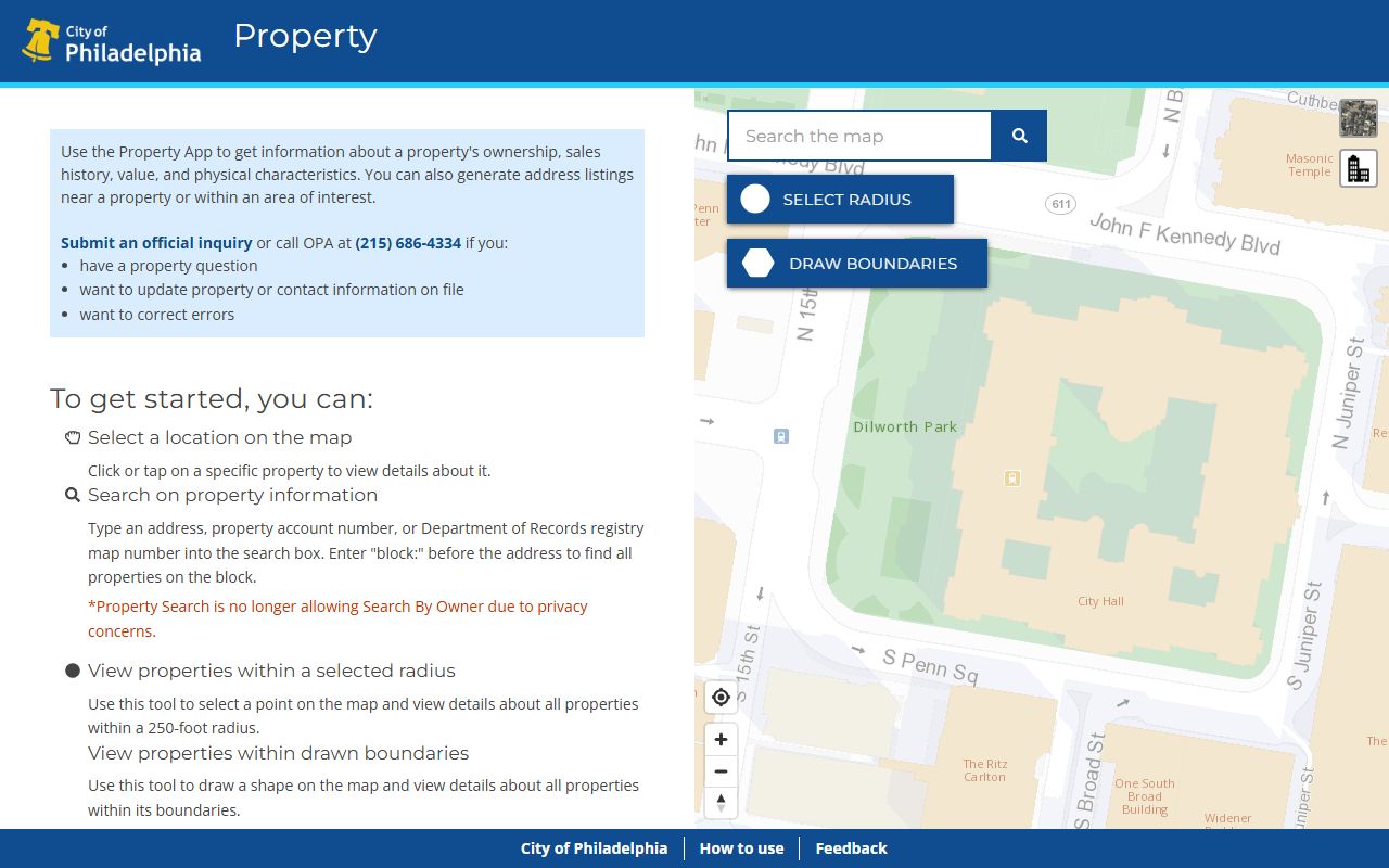 Philadelphia County property assessment white pages search