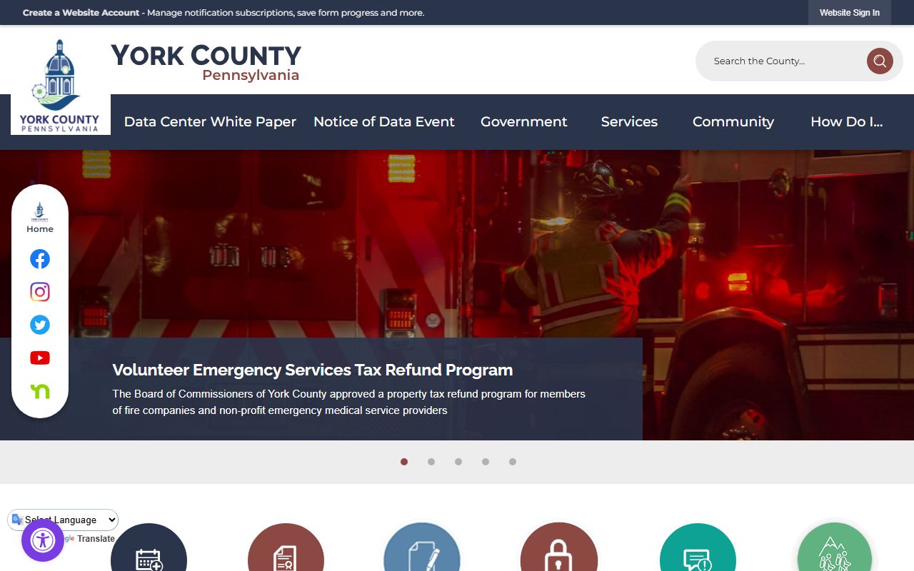 York County White Pages county government website